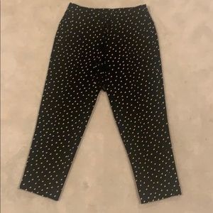 Ann Taylor Polka Dot Pants - cropped
